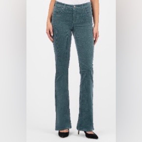 Kut from the Kloth Denim - ‼️RARE‼️🎸KUT from the Kloth🎸🔥NWT🔥Karen Bootcut Corduroy Pants in Lagoon—4